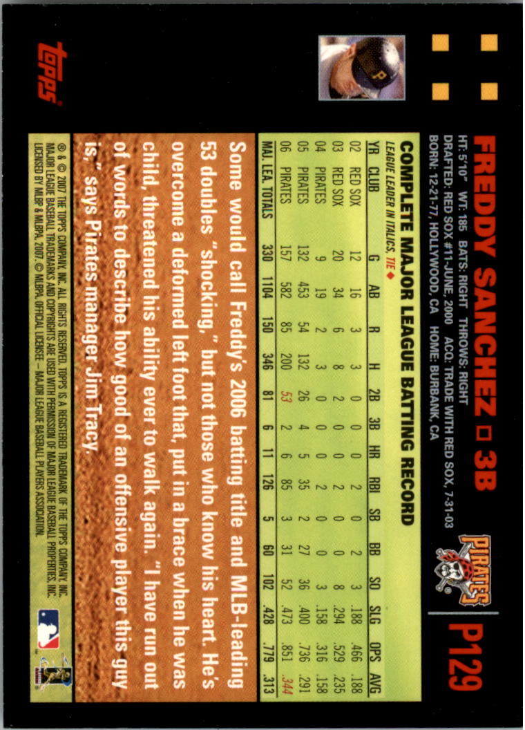 B6287- 2007 Pepsi (Topps) Baseball Card #s 1-220 -You Pick- 15+ FREE US SHIP - Picture 177 of 293