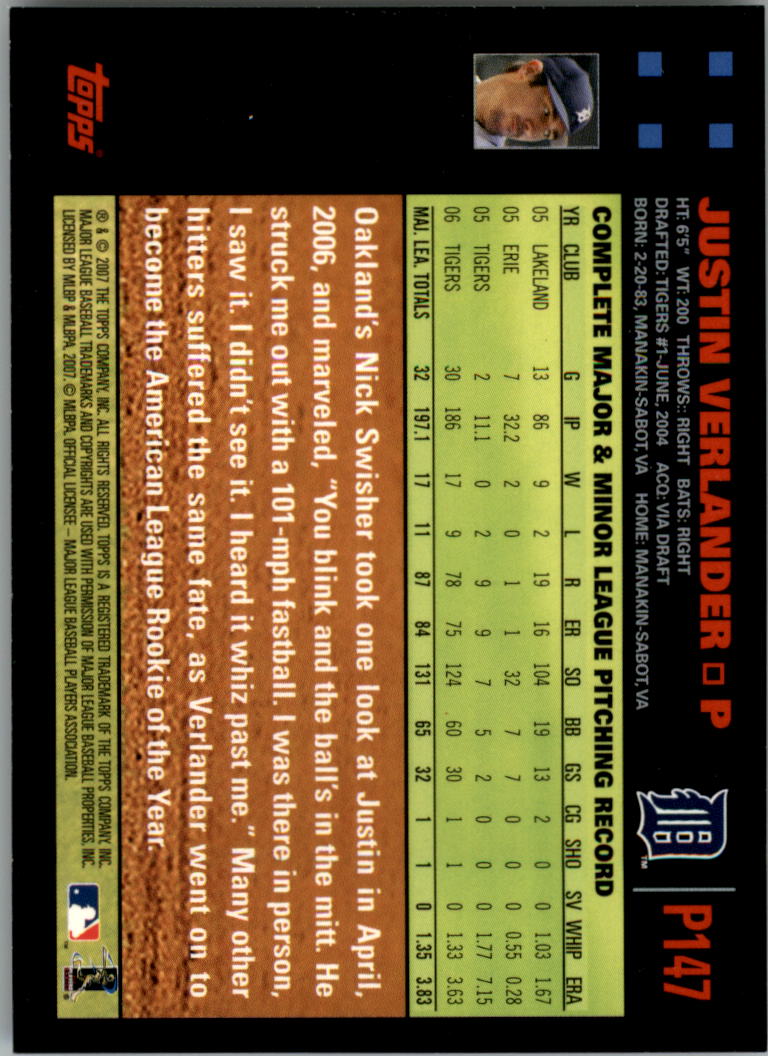 B6287- 2007 Pepsi (Topps) Baseball Card #s 1-220 -You Pick- 15+ FREE US SHIP - Picture 199 of 293