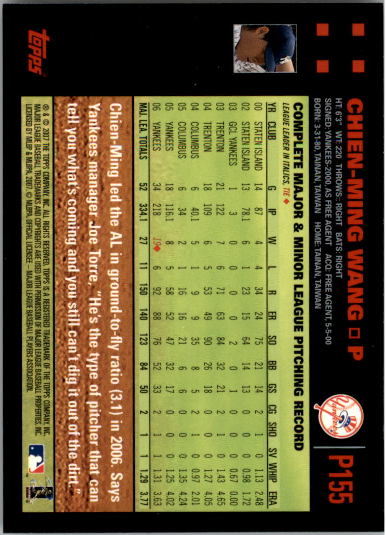 B6287- 2007 Pepsi (Topps) Baseball Card #s 1-220 -You Pick- 15+ FREE US SHIP - Picture 209 of 293