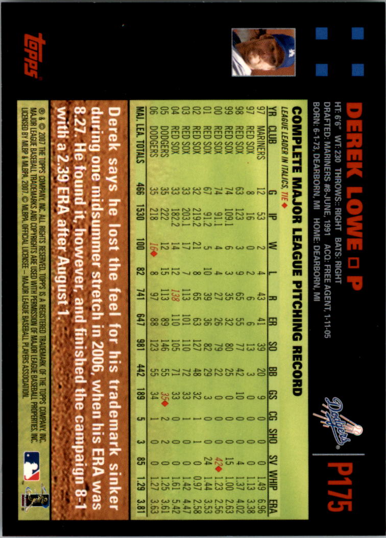 B6287- 2007 Pepsi (Topps) Baseball Card #s 1-220 -You Pick- 15+ FREE US SHIP - Picture 229 of 293