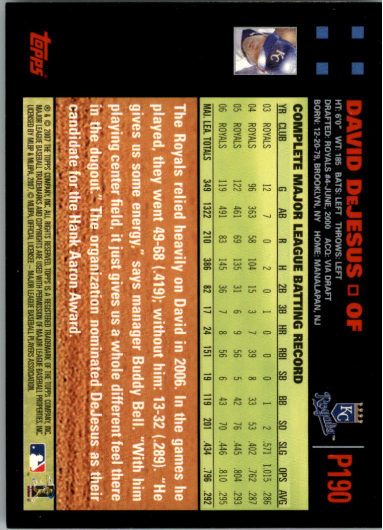 B6287- 2007 Pepsi (Topps) Baseball Card #s 1-220 -You Pick- 15+ FREE US SHIP - Picture 249 of 293