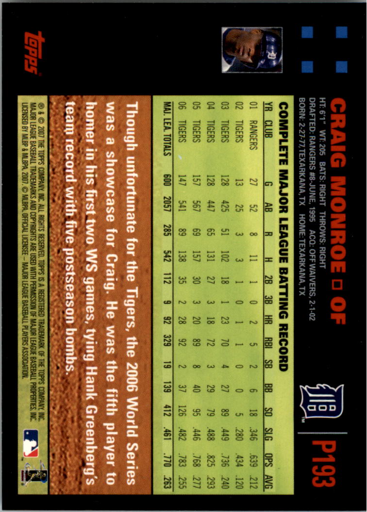 B6287- 2007 Pepsi (Topps) Baseball Card #s 1-220 -You Pick- 15+ FREE US SHIP - Picture 255 of 293