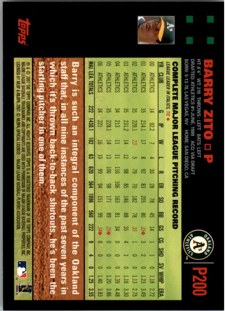 B6287- 2007 Pepsi (Topps) Baseball Card #s 1-220 -You Pick- 15+ FREE US SHIP - Picture 265 of 293