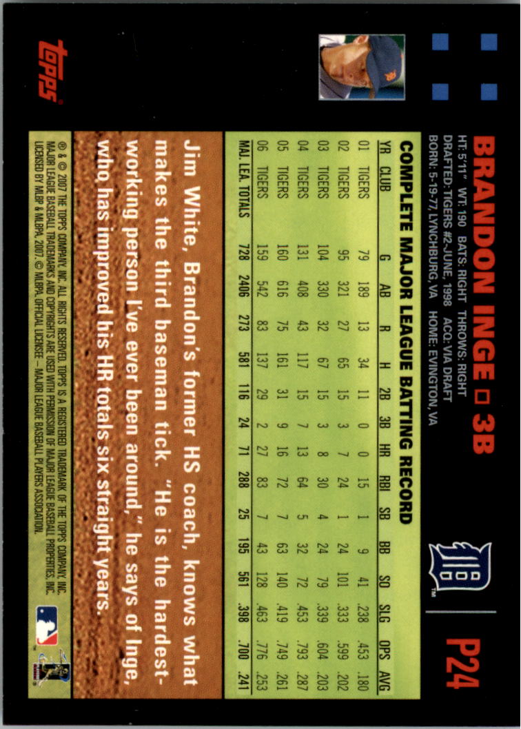 B6287- 2007 Pepsi (Topps) Baseball Card #s 1-220 -You Pick- 15+ FREE US SHIP - Picture 31 of 293