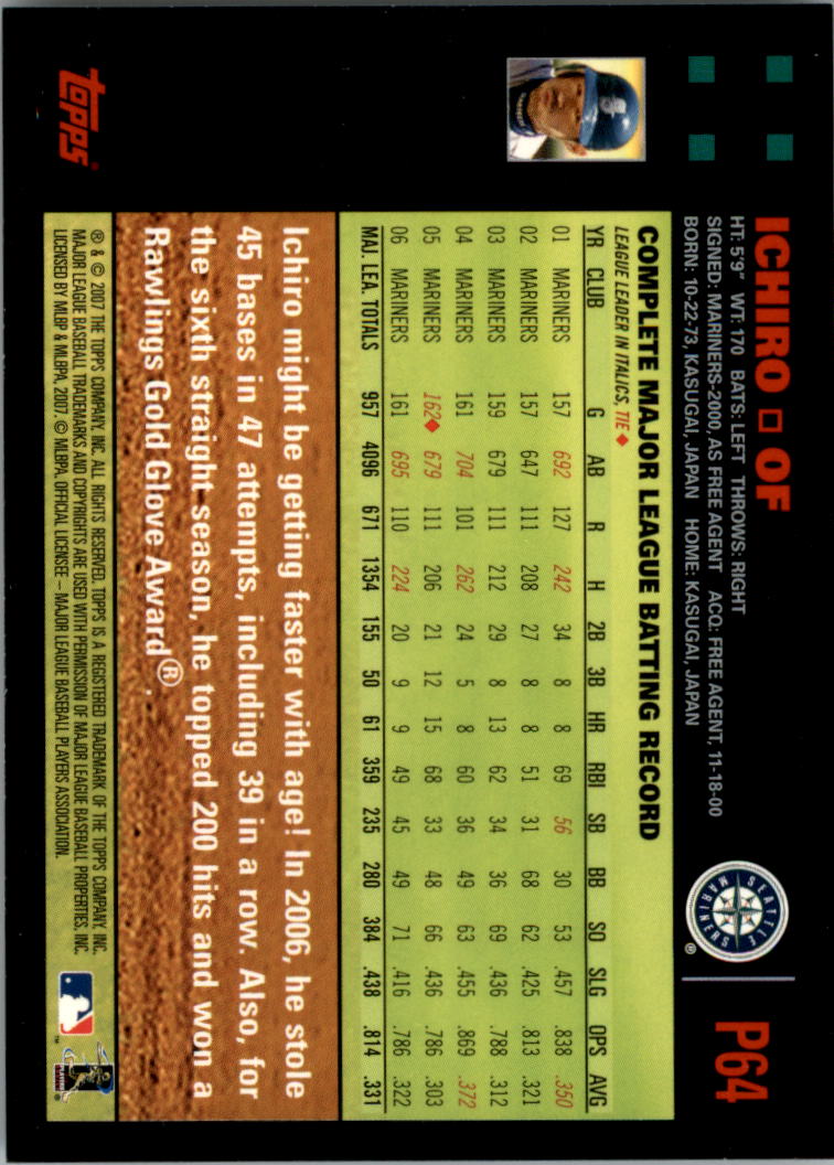 B6287- 2007 Pepsi (Topps) Baseball Card #s 1-220 -You Pick- 15+ FREE US SHIP - Picture 91 of 293