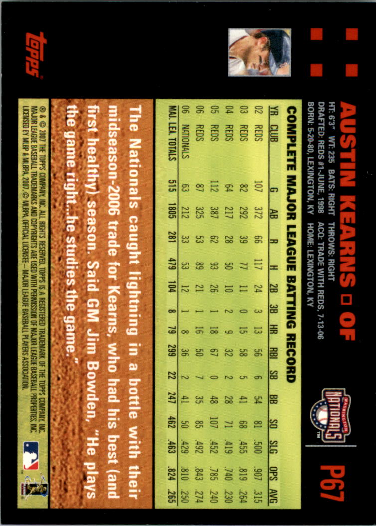 B6287- 2007 Pepsi (Topps) Baseball Card #s 1-220 -You Pick- 15+ FREE US SHIP - Picture 97 of 293