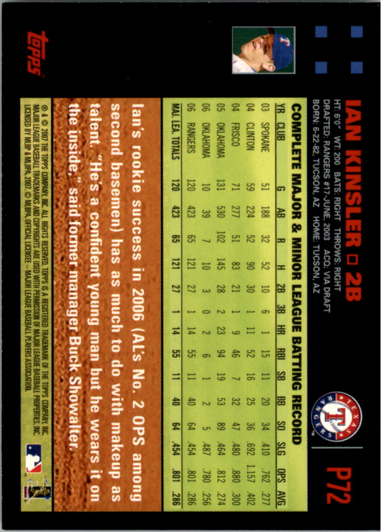 B6287- 2007 Pepsi (Topps) Baseball Card #s 1-220 -You Pick- 15+ FREE US SHIP - Picture 103 of 293