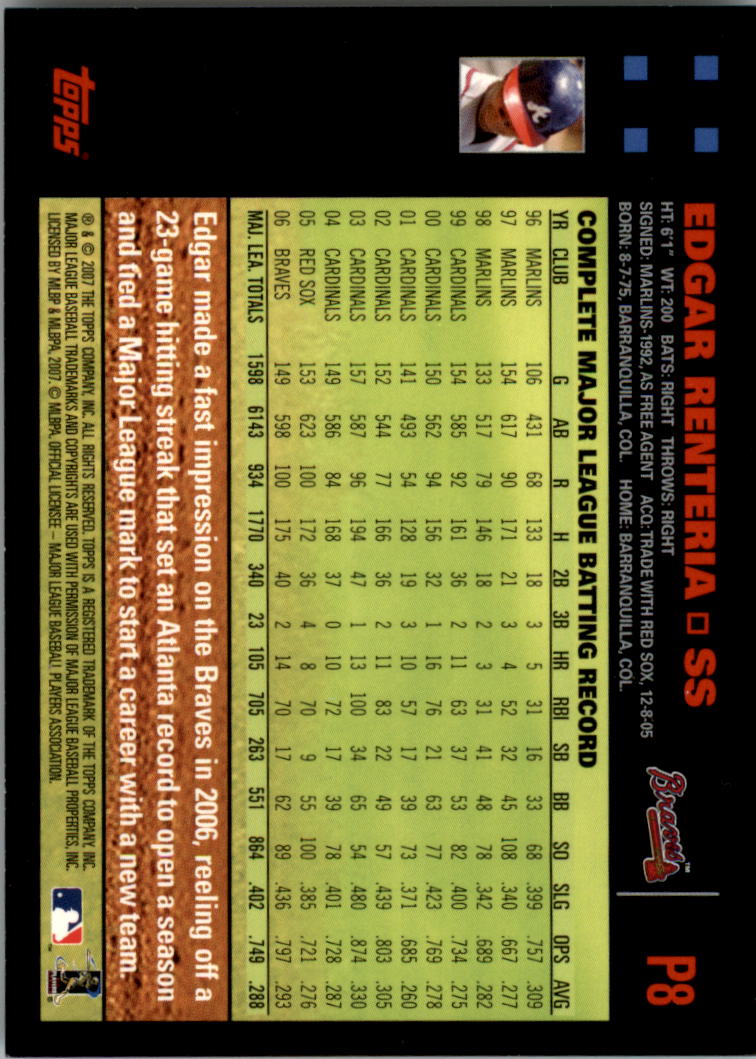 B6287- 2007 Pepsi (Topps) Baseball Card #s 1-220 -You Pick- 15+ FREE US SHIP - Picture 11 of 293