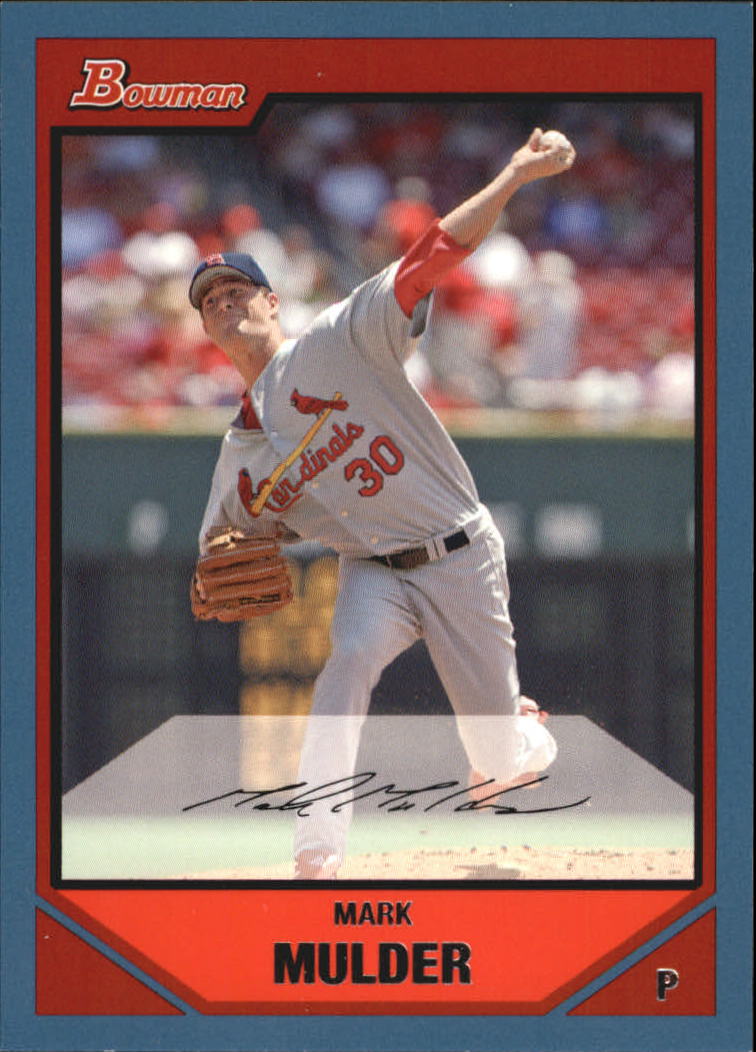 2007 Bowman Baseball "Main Set Blue" Parallel Cards - Picture 24 of 29