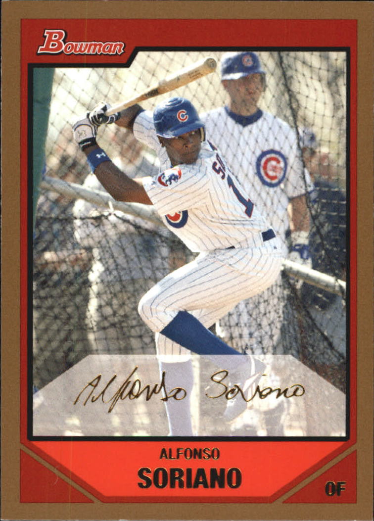 2007 Bowman Gold #80 Alfonso Soriano