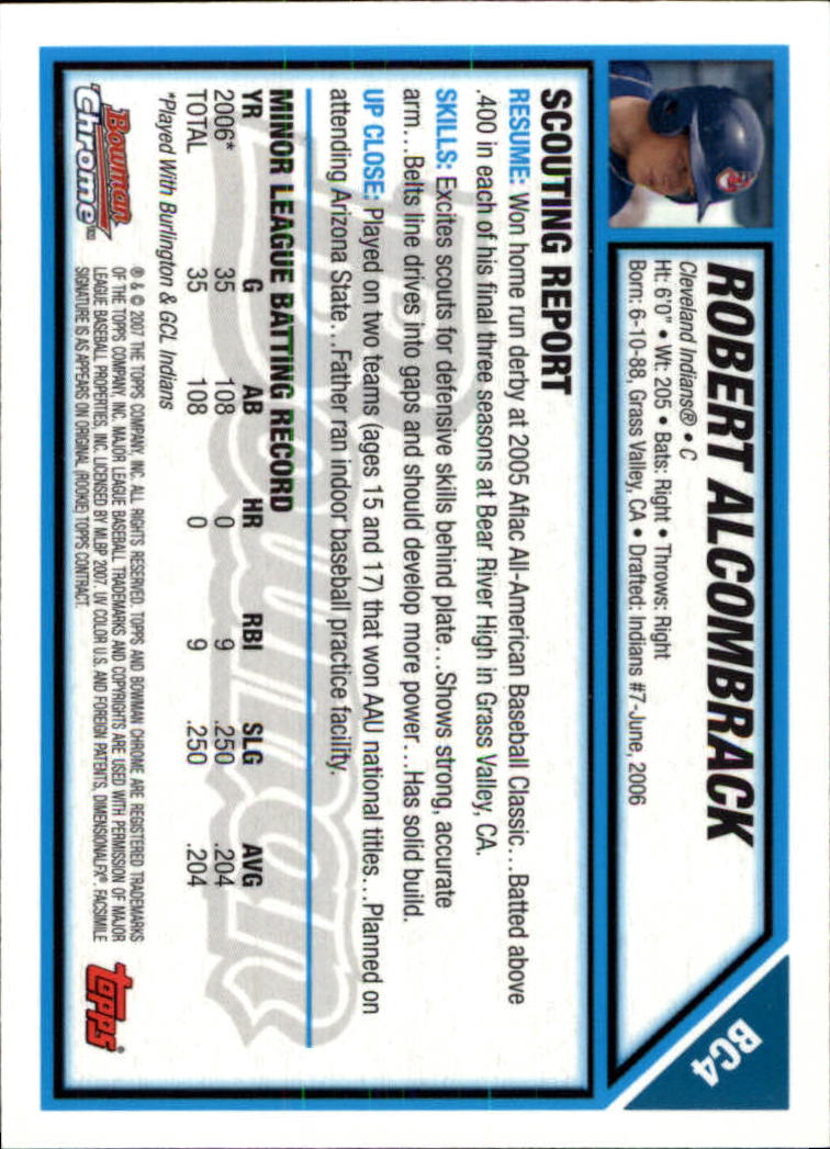 B1897- 2007 Bowman Chrome Prospects BB #'s 1-256 -You Pick- 15+ FREE US SHIP