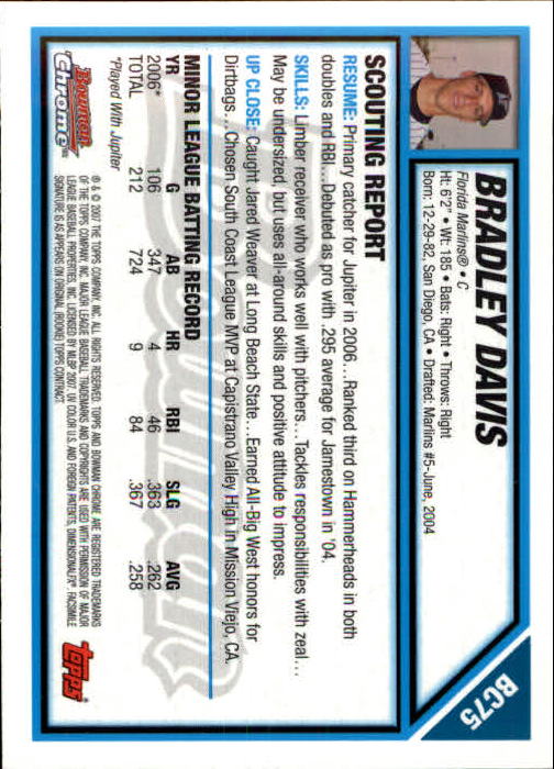 B1897- 2007 Bowman Chrome Prospects BB #'s 1-256 -You Pick- 15+ FREE US SHIP