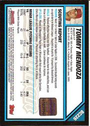2007 Bowman Chrome Prospects #BC226 Tommy Mendoza AU back image