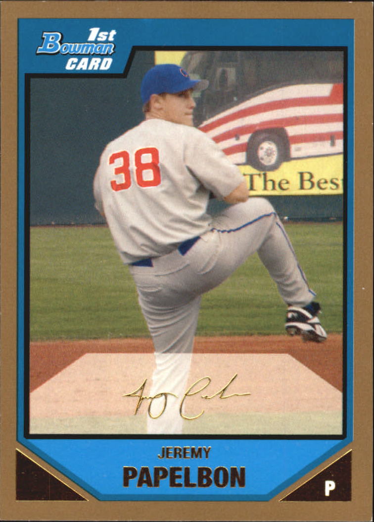 2007 Bowman Baseball "Prospects Gold" Parallel Cards - Picture 10 of 136