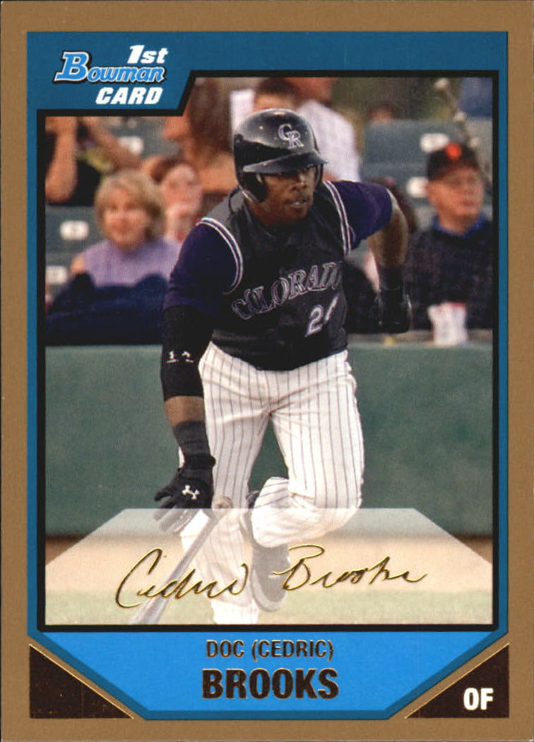 2007 Bowman Baseball "Prospects Gold" Parallel Cards - Picture 79 of 136