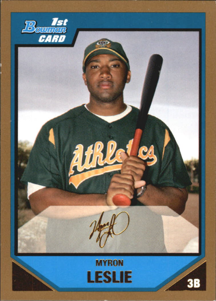 2007 Bowman Baseball "Prospects Gold" Parallel Cards - Picture 83 of 136