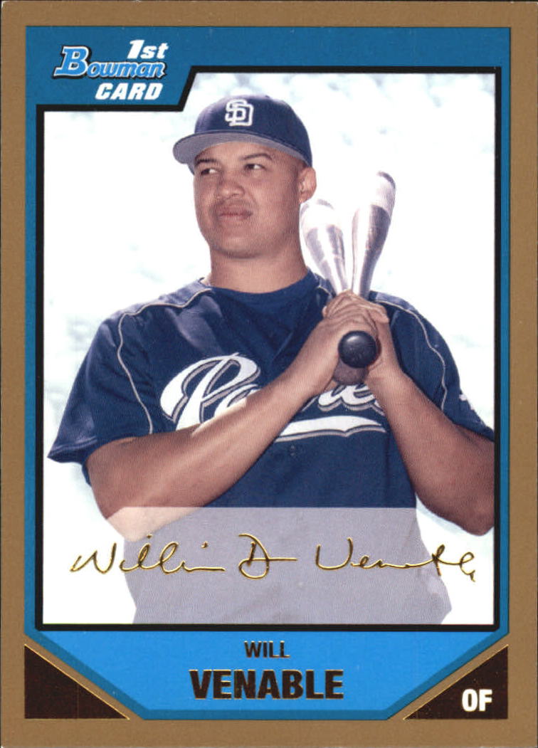 2007 Bowman Baseball "Prospects Gold" Parallel Cards - Picture 103 of 136