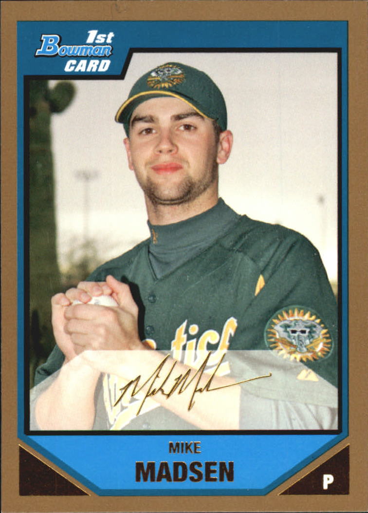 2007 Bowman Baseball "Prospects Gold" Parallel Cards - Picture 113 of 136