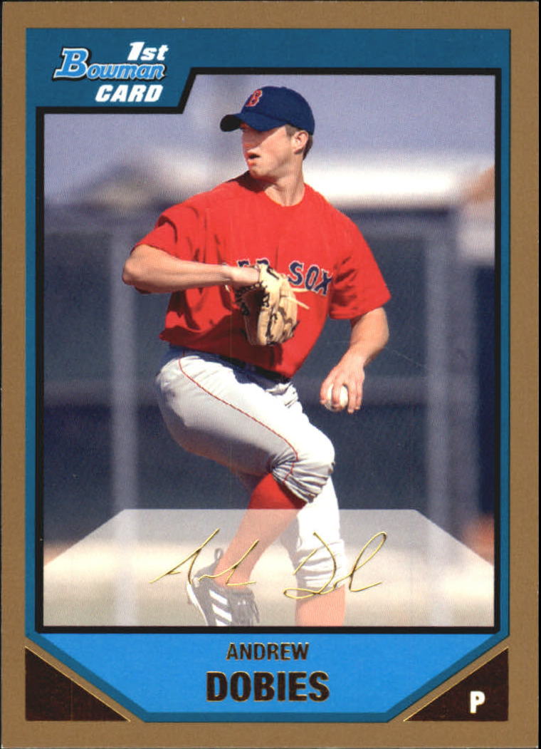 2007 Bowman Baseball "Prospects Gold" Parallel Cards - Picture 119 of 136