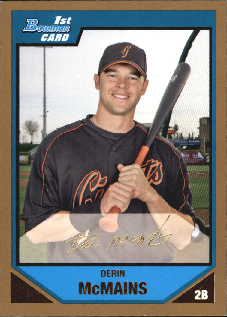 2007 Bowman Baseball "Prospects Gold" Parallel Cards - Picture 127 of 136