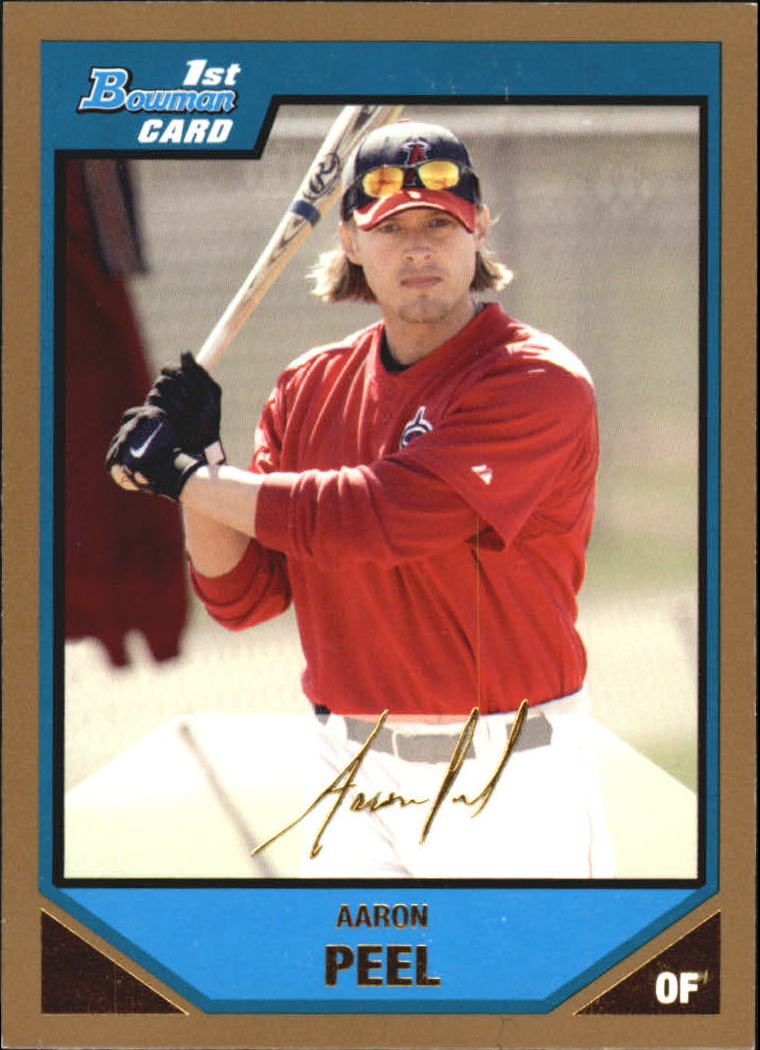 2007 Bowman Baseball "Prospects Gold" Parallel Cards - Picture 131 of 136