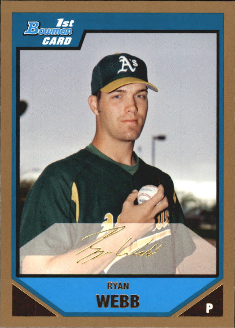 2007 Bowman Baseball "Prospects Gold" Parallel Cards - Picture 135 of 136