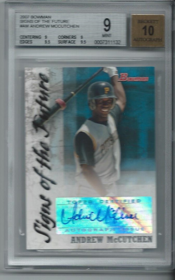 2007 Bowman Signs of the Future #AM Andrew McCutchen