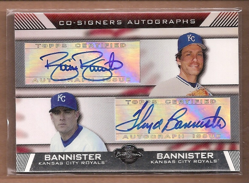 2007 Topps Co-Signers Dual Autographs #BB Brian Bannister/Floyd Bannister A