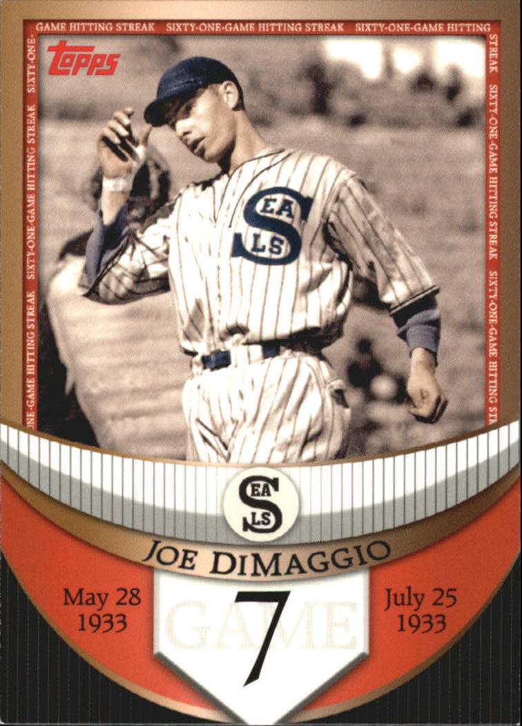 2007 Topps DiMaggio Streak Before the Streak #JDSF7 Joe DiMaggio