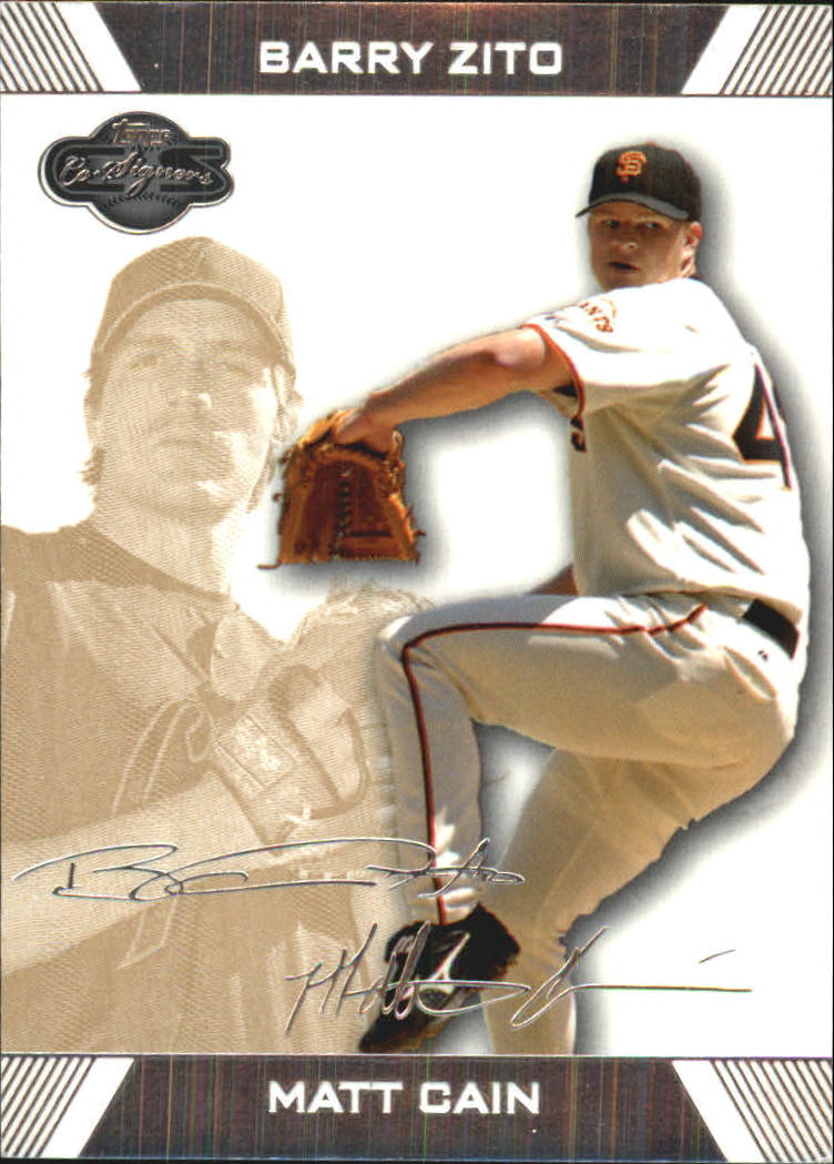 2007 Topps Co-Signers Gold #14A Matt Cain w/Barry Zito