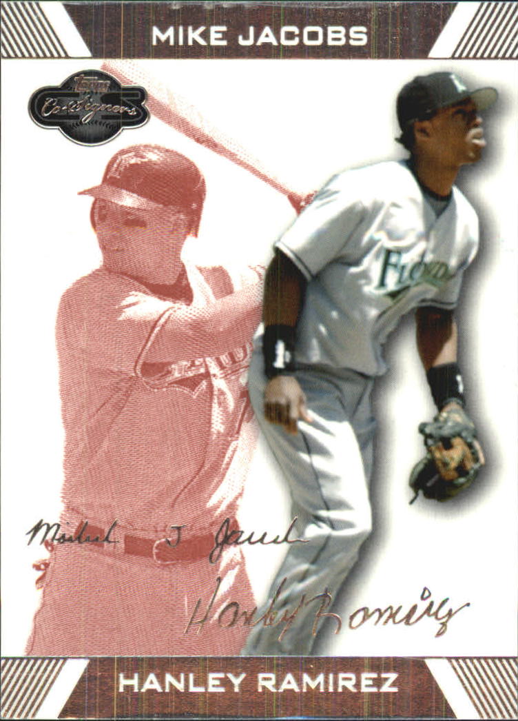 2007 Topps Co-Signers Red #22B Hanley Ramirez w/Mike Jacobs