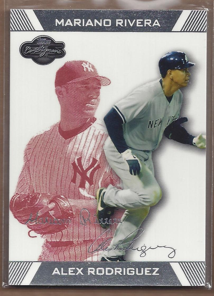 2007 Topps Co-Signers Red #25B Alex Rodriguez w/Mariano Rivera
