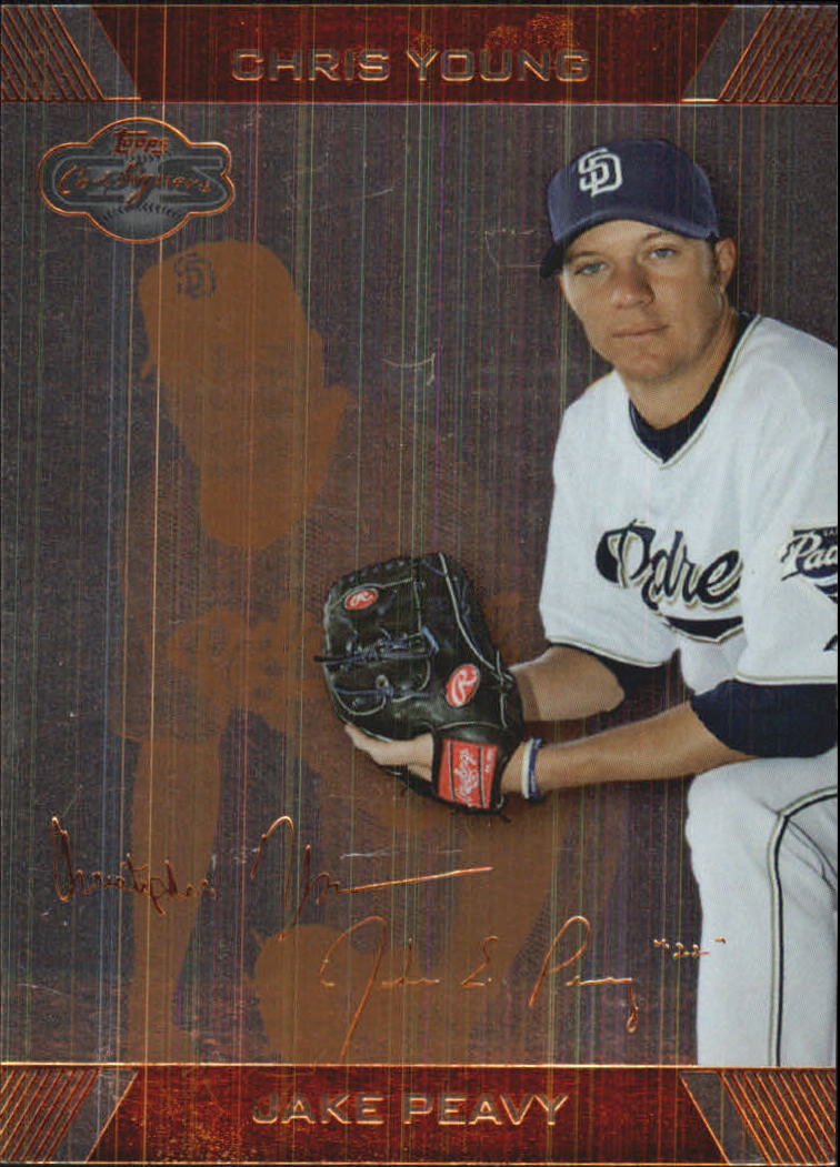 2007 Topps Co-Signers Silver Bronze #15A Jake Peavy w/Chris Young