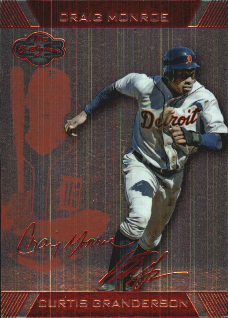 2007 Topps Co-Signers Silver Red #7A Curtis Granderson w/Craig Monroe