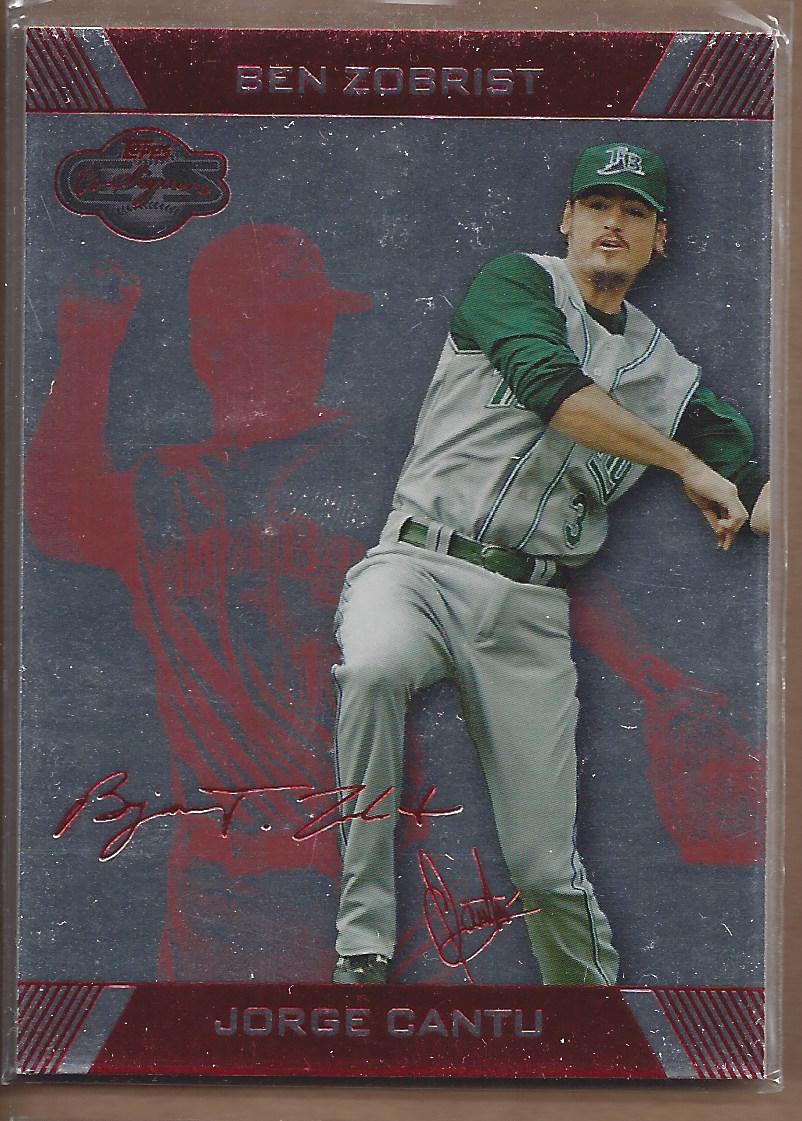 2007 Topps Co-Signers Silver Red #44B Jorge Cantu w/Ben Zobrist
