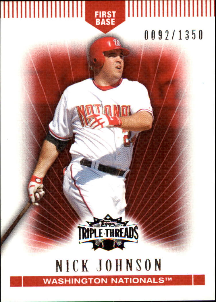 2007 Topps Triple Threads #85 Nick Johnson
