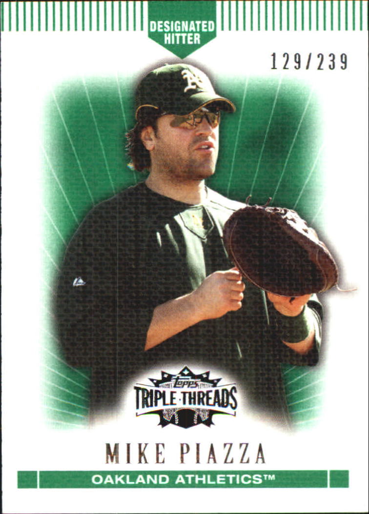 2007 Topps Triple Threads Emerald #36 Mike Piazza
