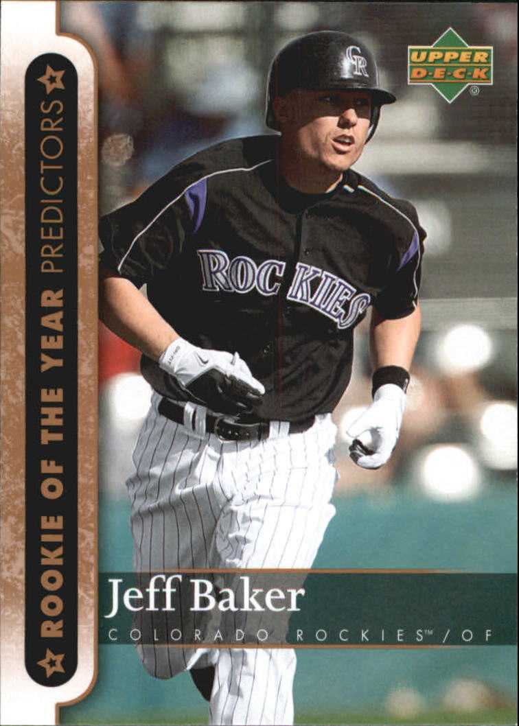 2007 Upper Deck Rookie of the Year Predictor #ROY14 Jeff Baker
