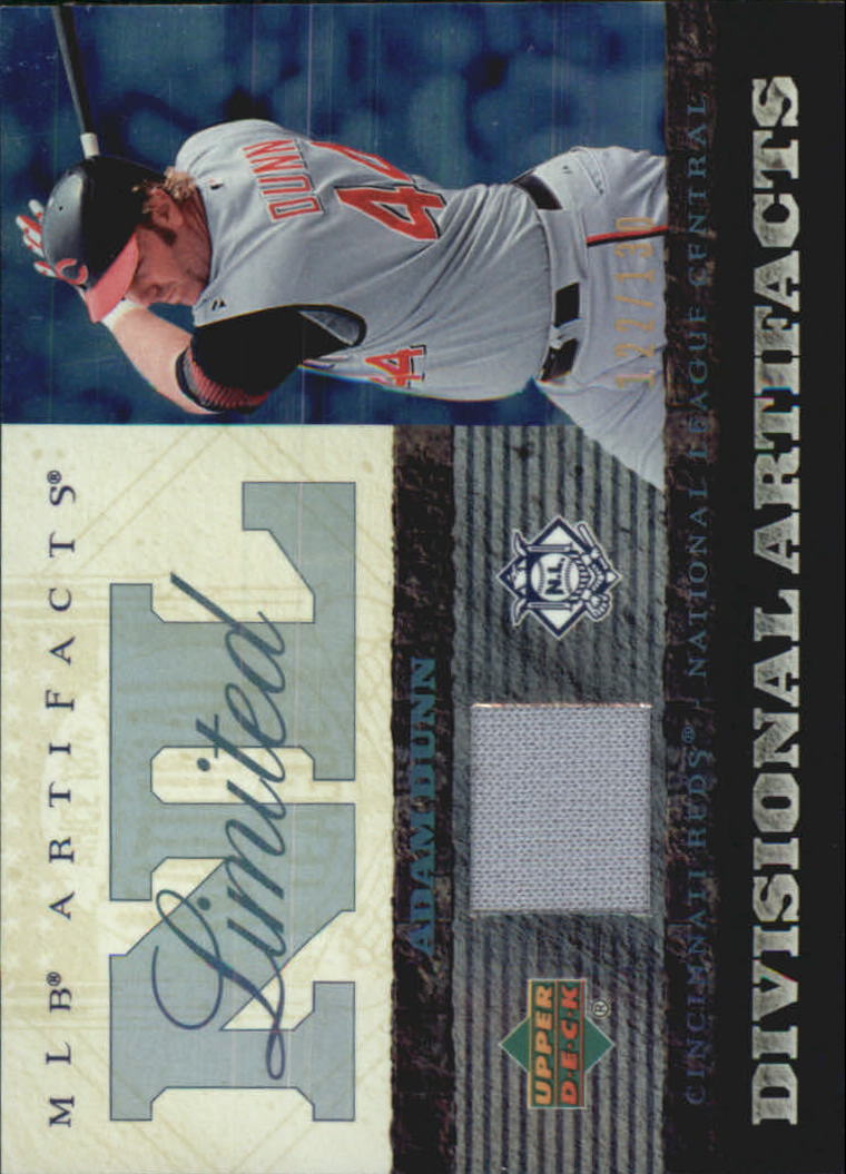 2007 Artifacts Divisional Artifacts Limited #AD Adam Dunn