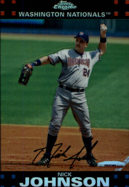 2007 Topps Chrome Refractors #163 Nick Johnson