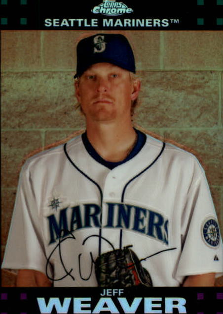 2007 Topps Chrome Refractors #169 Jeff Weaver