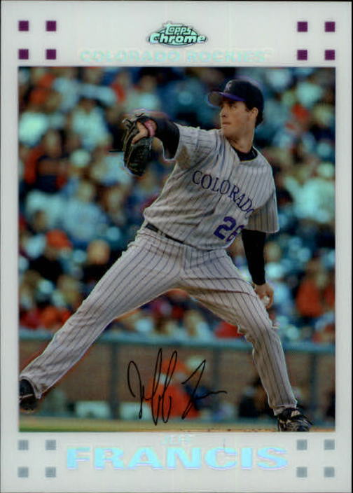 2007 Topps Chrome White Refractors #99 Jeff Francis