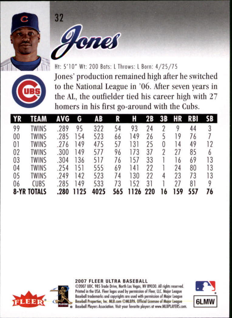 B5225- 2007 Ultra Baseball Card #s 1-250 +Rookies -You Pick- 15+ FREE US SHIP - Picture 49 of 321