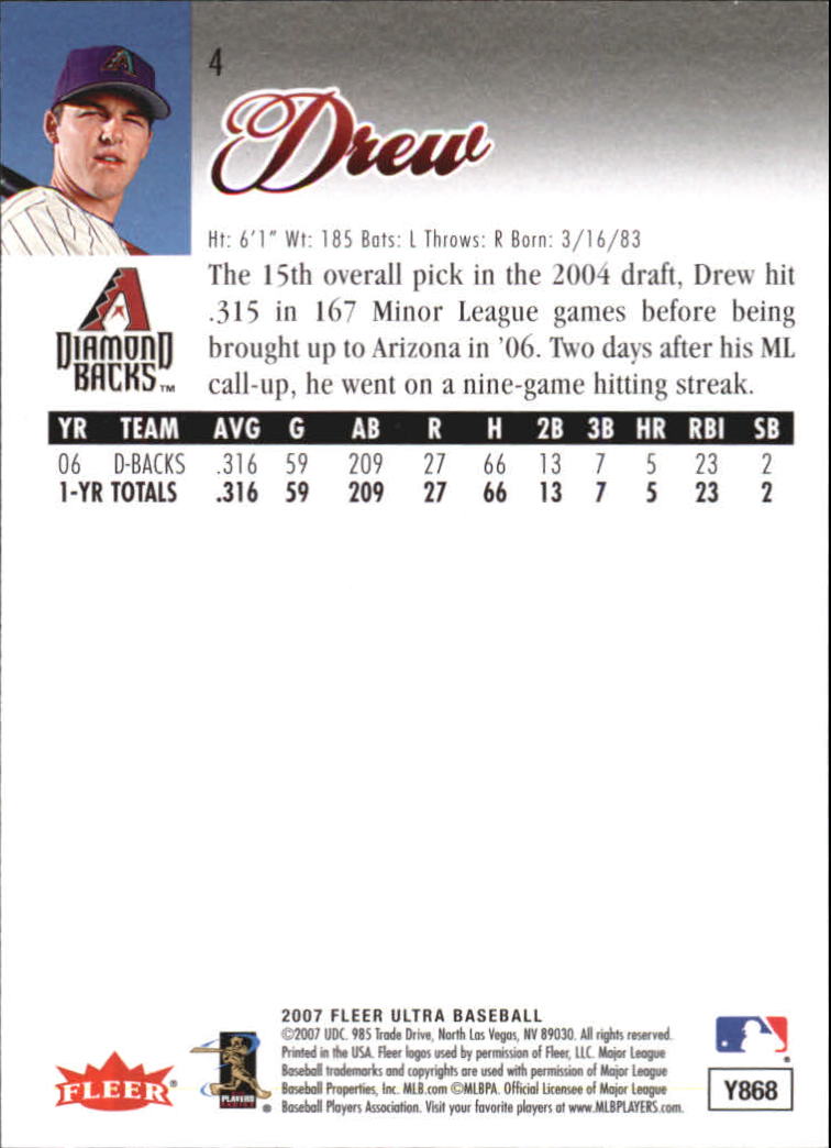 B5225- 2007 Ultra Baseball Retail Card #s 1-250 -You Pick- 15+ FREE US SHIP - Picture 9 of 492