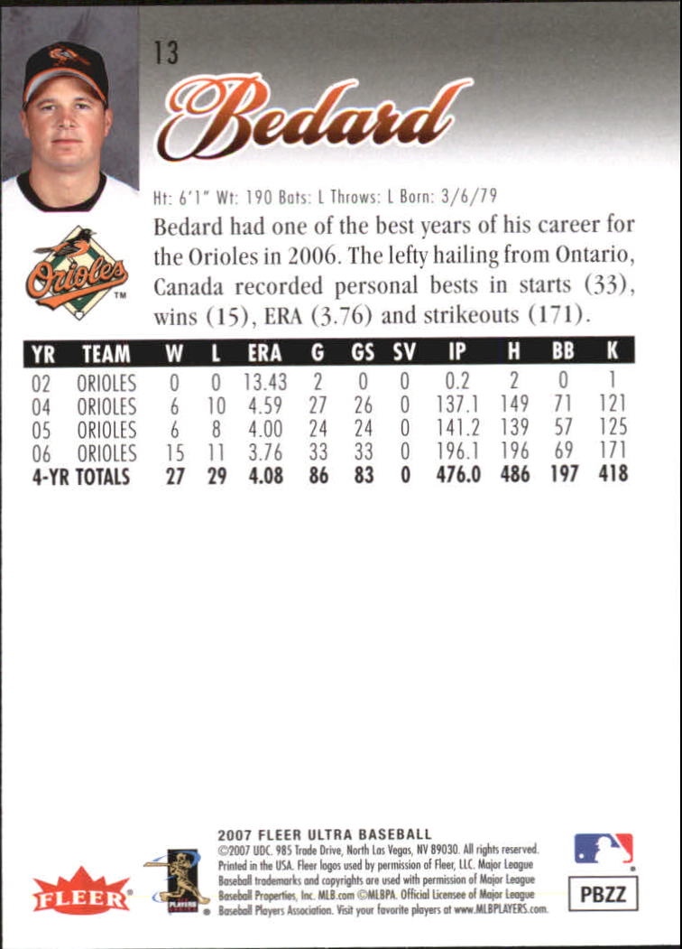 B5225- 2007 Ultra Baseball Retail Card #s 1-250 -You Pick- 15+ FREE US SHIP - Picture 27 of 492