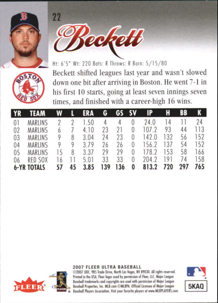 B5225- 2007 Ultra Baseball Retail Card #s 1-250 -You Pick- 15+ FREE US SHIP - Picture 39 of 492