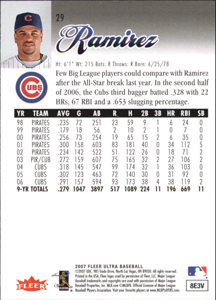 B5225- 2007 Ultra Baseball Retail Card #s 1-250 -You Pick- 15+ FREE US SHIP - Picture 53 of 492