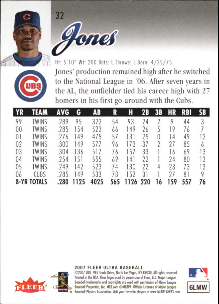 B5225- 2007 Ultra Baseball Retail Card #s 1-250 -You Pick- 15+ FREE US SHIP - Picture 59 of 492