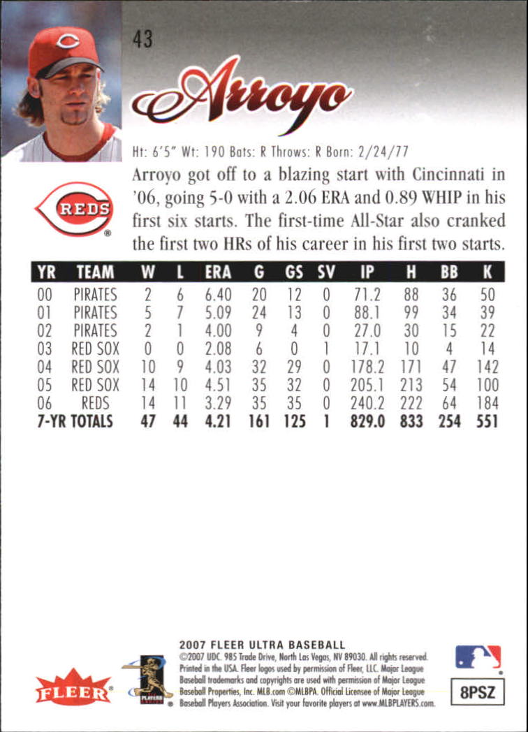 B5225- 2007 Ultra Baseball Retail Card #s 1-250 -You Pick- 15+ FREE US SHIP - Picture 81 of 492