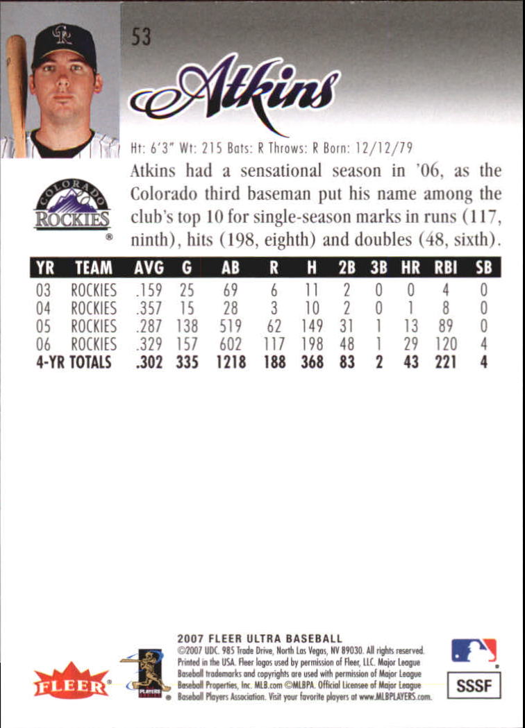 B5225- 2007 Ultra Baseball Retail Card #s 1-250 -You Pick- 15+ FREE US SHIP - Picture 101 of 492